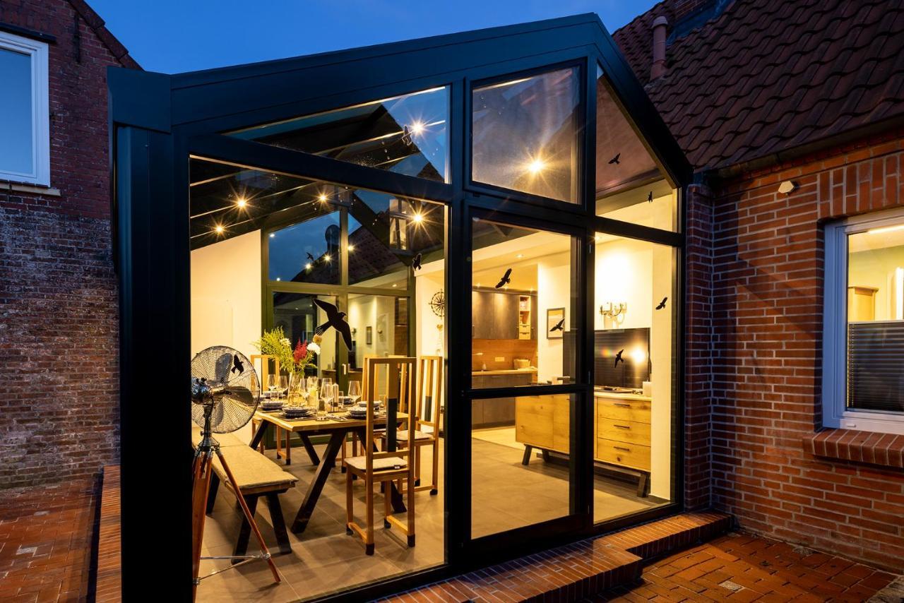 Villa Auszeithaus Pilsum mit großem Wintergarten - 8 Personen Krummhörn Exterior foto