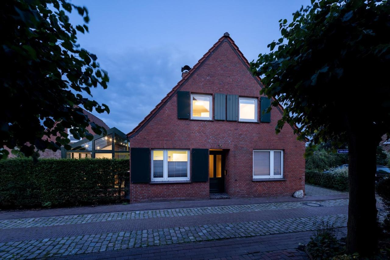 Villa Auszeithaus Pilsum mit großem Wintergarten - 8 Personen Krummhörn Exterior foto